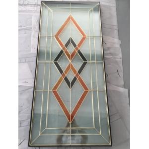 Wholesale golden brass caming decoarative glass panel 1&quot;thickness of high quality from china suppliers