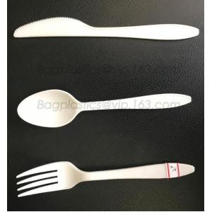 biodegradable and compostable PLA cutlery set, food cutlery set, biodegradable