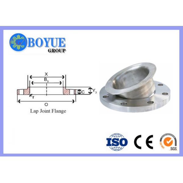 ASTM A182 F22 SS Lap Joint Flange , DN300 SCH160 Forged Oil Flange Customized