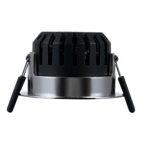 Adjustable Ceiling 8W Dimmable LED Downlights Brush Nickel