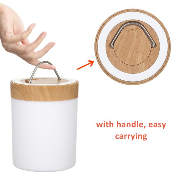 Seven Color Touch Night Light With Remote Control Alarm Clock Multifunctional