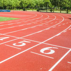 11mm Thickness SBR Reclaimed Rubber Jogging Track Non Pollution