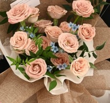 New Exquisite Color Linen Roll Flower Packaging Paper