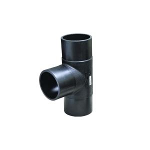China PE DN63-DN450 Butt Fusion Equal Tee Polyethylene Pipe Fittings on sale