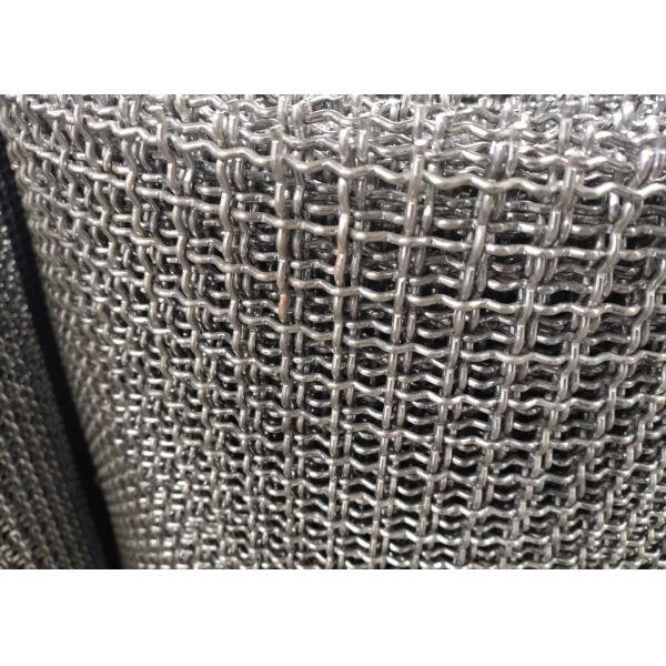 1/2" X 1/2" Metal Pre - Aluminum Crimped Wire Mesh High Carbon Steel Plain