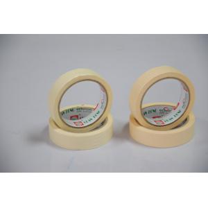 yellow Solvent Rubber Based Colored Masking Tape jumboo Roll , 80mic 140mic