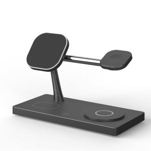 Wholesale 15W All In One Wireless Charger With Working Frequency 110-205KHz ABS Zinc Alloy from china suppliers