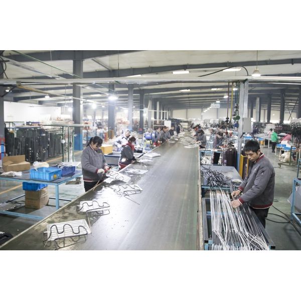 Silver Aluminum Refrigerator Condenser Coils Valcanization Bonding Form