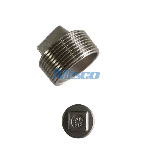 Quality Square Male Threaded Plug A P Surface For Water Transportation for sale