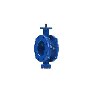 Arch Shape Design Double Eccentric Butterfly Valve With Stronger Ribs On Back