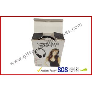 Collapsible Customized CardBoard Electronics Packaging With Clear Window