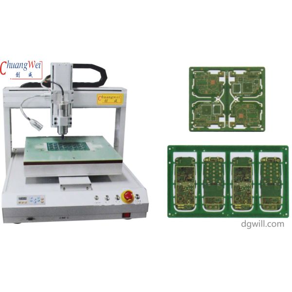 High Precision 3 Axis Desktop PCB Router Machine for 0.02mm Drive System