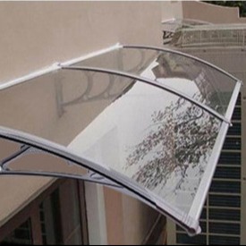 Wholesale 1000mm Plastic Bracket Clear Solid Polycarbonate Window Awning Anti UV Protection from china suppliers