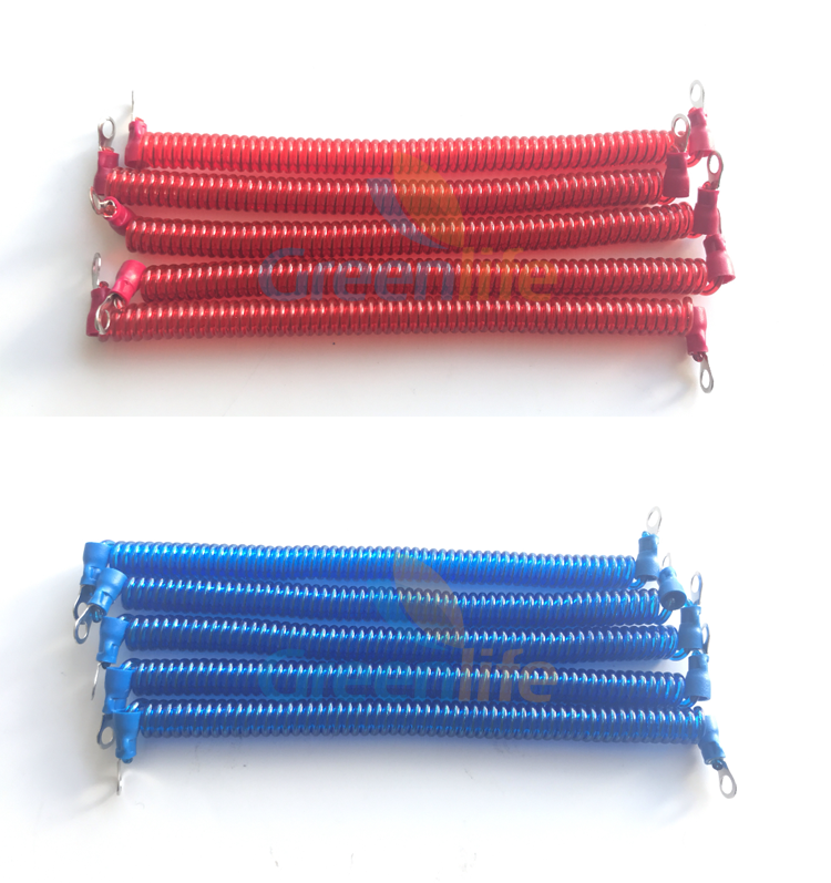 2 Eyelet Terminals Spiral Security Tether Cable