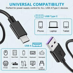 1m 5V 3A USB Type C Charger Power Cable with Switch ON OFF for Raspberry Pi