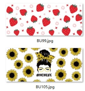 Self Adhesive 3D UV Transfer Labels 16oz Digital UV Printing