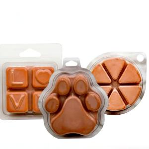 Custom Clear Plastic Wax Melt Blister Packaging Clamshell Packaging For Candle