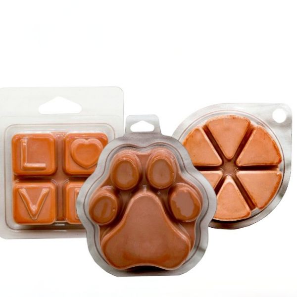 Custom Clear Plastic Wax Melt Blister Packaging Clamshell Packaging For Candle