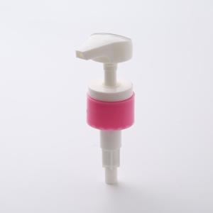 Durable Customized Pink Lotion Pump / Ribbed Foaming Hand Soap Pump