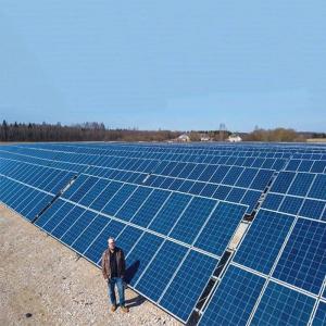 50MW Fixed Tilt Anodized Aluminum Frameless Solar Panel Mounting System