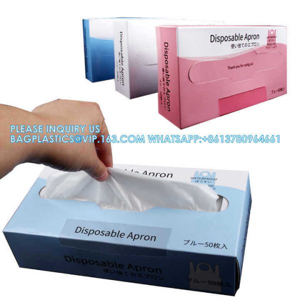 Biodegradable, Large Size Disposable PE Apron For Adult Waterproof Plastic Apron