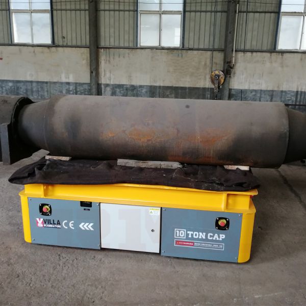 Plant Steel Electric Transfer Cart , 10 Tons Heavy Duty Transport Trolley