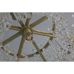 LED Modern Marignan Rectangular Chandelier 152cm Crystal Chandelier In Round