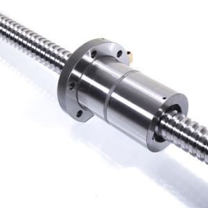 10mm - 160mm Linear Motion Ball Screw High Rigidity Double Nut Ball Screw