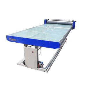 China Adjustable Height Vinyl Applicator Machine 1300mmx2500mm Flatbed Applicators With Tilt Function on sale