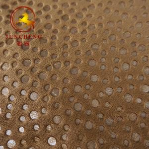 Wholesale 2mm 250gsm Hot Stamping Gold Stamp and Foil Printing velour fabric for Car Seat Cover and furniture from china suppliers