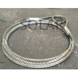 SPAN WIRE 26mm X 15M 1 EYE MECHANICAL SPLICE ON ONE END WITH THIMBLE