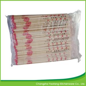 21cm Nature Round Bamboo Chopsticks Disposable With Full Opp packing
