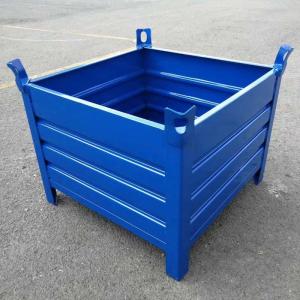 Buy cheap Customizable Space Saving Steel Pallet Box Heavy Duty Nestable Storage Box from wholesalers