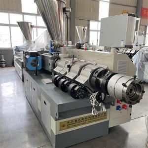 Low Noise Twin Screw Extruder Plastic Pipe Moulding Machine 1 Year Warranty