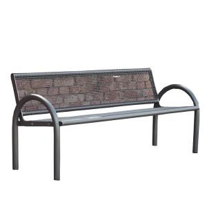 China L1400W600H800mm Metal Lawn Benches With Mesh Backrest on sale