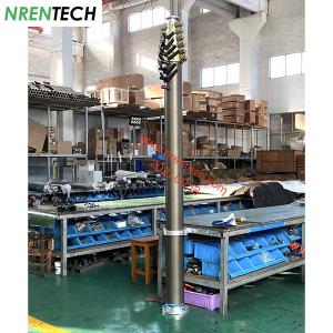 12m aluminum mobile telescoping mast 30kg payloads 2.55m closed height-pneumatic
