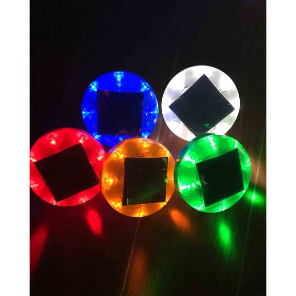 Solar LED Road Studs Special Warning Lights For Pedestrian Isolation Belts
