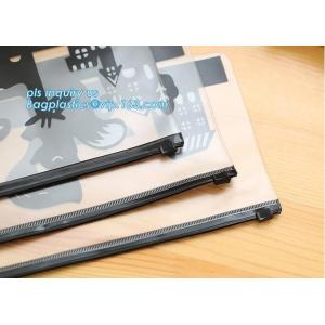 For Document or Swimwear pp plastic zip lock bag, zipper frosted PVC underwear