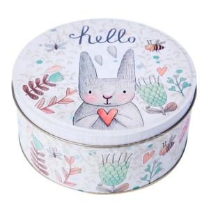 Customized CMYK Round Gift Tin Cans For Cookies