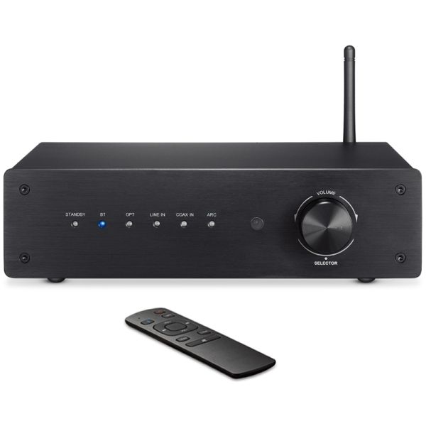 Quality 200 Watts RMS Bluetooth 5.0 Class D Amplifier with 2.1 Channel Output for Home Theater for sale
