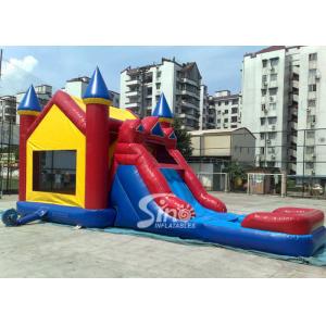 Outdoor ancient castle inflatable water bounce house with pool for kids summer
