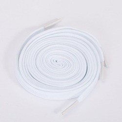 Wholesale bulk cheap Customized Logo black and white classic flat shoe laces