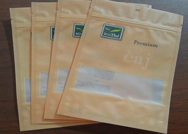 Quality Custom Color Matt Zipper Lock Bags Gravure Printing 3 Side Seal With Circular Hook for sale