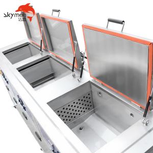 SUS 53L Three Tank Ultrasonic Cleaner 900W For Engine Cylinder