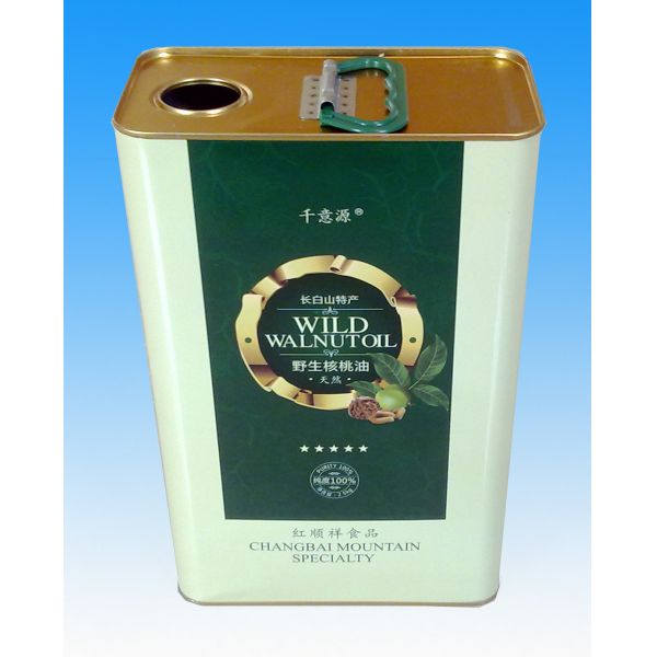 2L Virgin Olive Oil Tin Cans Rectangular Packaging Tin Can