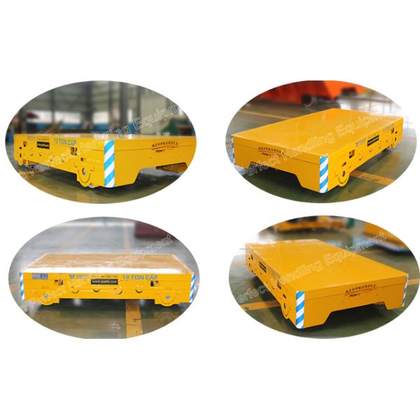 Cast Steel Wheel Rail Transfer Cart Heavy Cargo Transportation For Crane