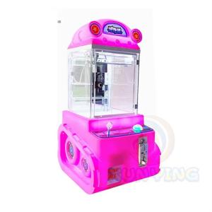 1 Player Mini Claw Crane Machine with Metal Acrylic Plastic and Bill Acceptor