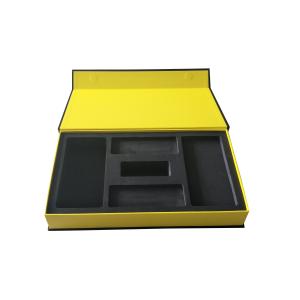 Matte Black Magnetic Book Shaped Box Electronic Packaging Matte Lamination
