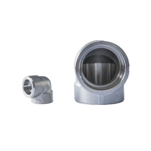 SS 304 Socket Weld Pipe Fitting / 90 Degree Socket Elbow For Construction