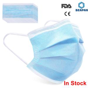 Wholesale Anti Pollution 3 Ply Face Mask High Strength Good Filterability With Elastic Earloop from china suppliers